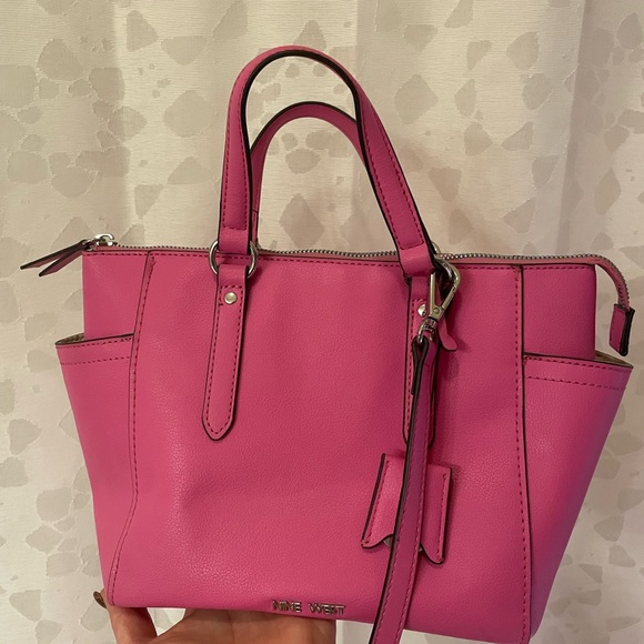 Nine West Pink Satchel HandBag - Picture 1 of 3